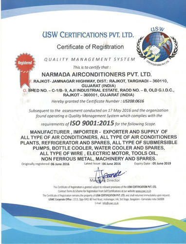 ISO Certificate 9001 - 2015